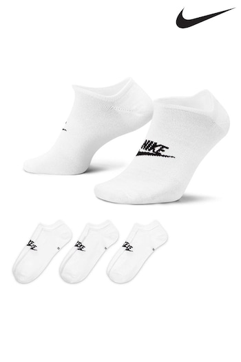Nike White Everyday Essential Ankle Socks 3 Packs (T50326) | £17