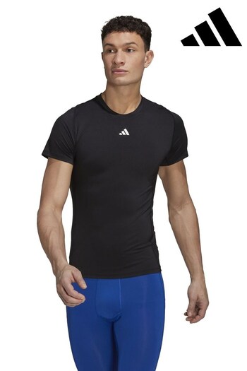 adidas Black Performance Techfit Training T-Shirt (T51043) | £25