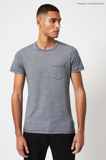 French Connection Navy Feeder Pocket T-Shirt (T51277) | £20