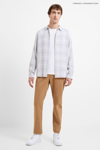 French Connection Natural Berrow Dobby Cotton Shirt (T51311) | £45