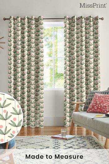 MissPrint Glades Palm Tree Made to Measure Curtains (T51361) | £91