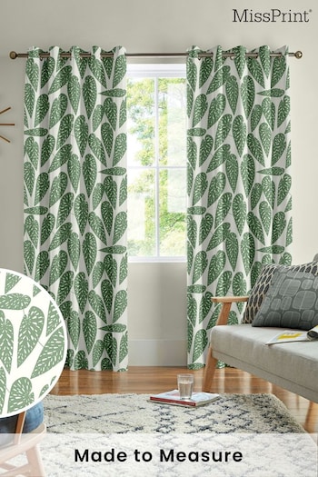 MissPrint Foliage Tropics Made to Measure Curtains (T51386) | £91