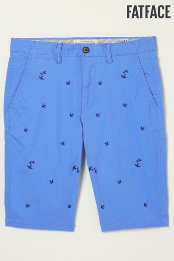 FatFace Blue Mawes Bird Embroidery Shorts (T51392) | £45