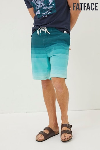 FatFace Green Camber Ombre Swim patterned Shorts (T51422) | £45