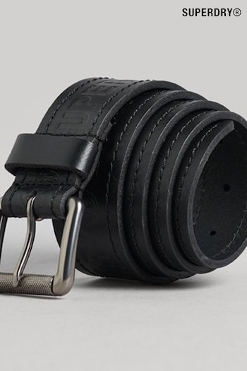 Superdry Dark Black Vintage Branded Belt (T51505) | £30