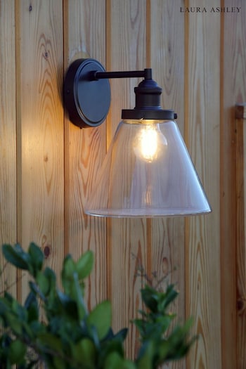Laura Ashley Black Isaac Outdoor Wall Light (T51536) | £70