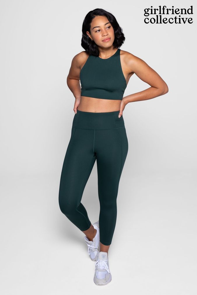 Buy Women s Bras Green Girlfriend Collective Padded Medium Impact X Large Lingerie Online AfrasoShops