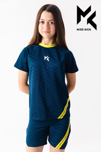 Miss Kick Girls Teal Blue Standard Training Top (T51669) | £20