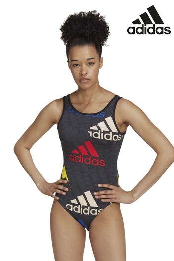 adidas Grey Essentials Logo Bodysuit (T51804) | £30