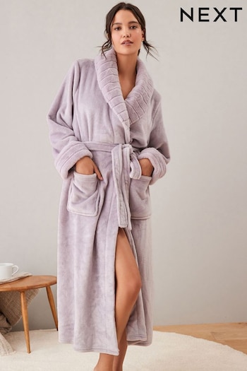 Lilac Purple Supersoft Dressing Gown (T51807) | £32
