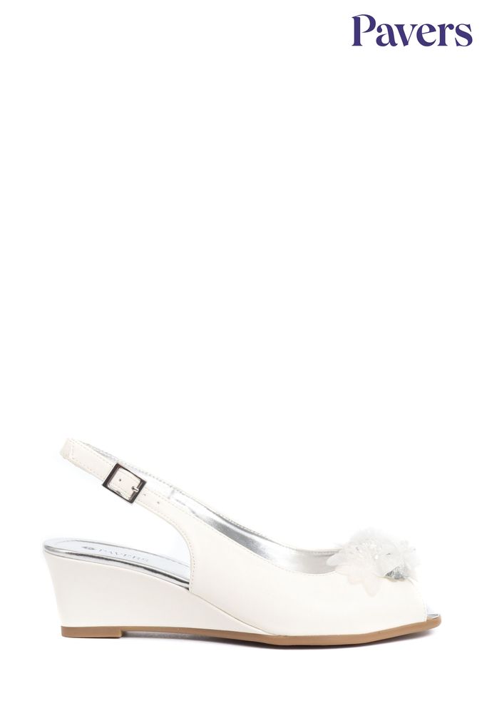 Buy Women s White Peep Toe Footwear Online Next UK