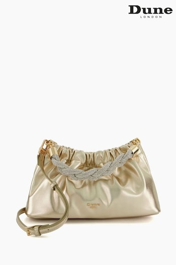 Dune London Bonanza Diamante Plait Handle Bag (T52168) | £95