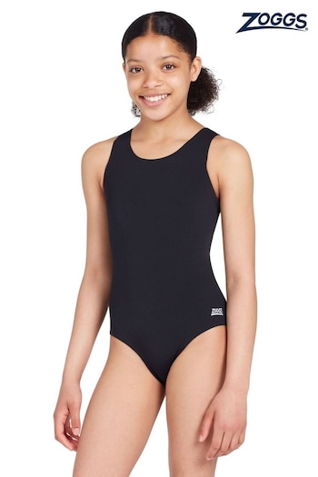 Zoggs Girls Black Cottesloe Sportsback Swimsuit (T52176) | £22