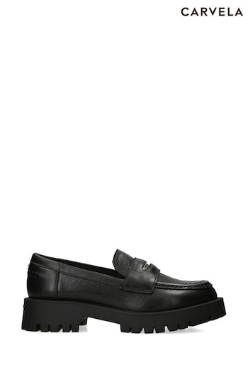 Carvela Stomper 2 Black Shoes logo (T52241) | £129
