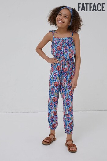 FatFace Pink Tropical Print Jumpsuit (T52398) | £24