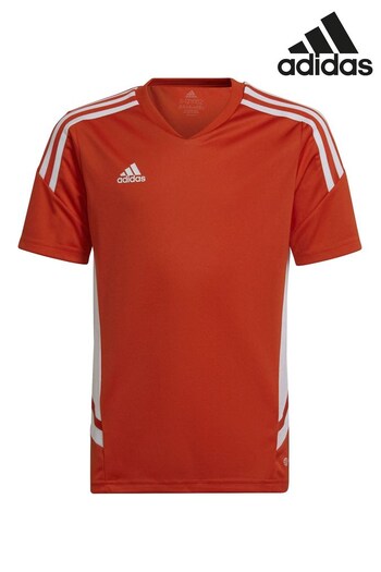 adidas Orange Condivo 22 Junior Jersey T-Shirt (T52402) | £18