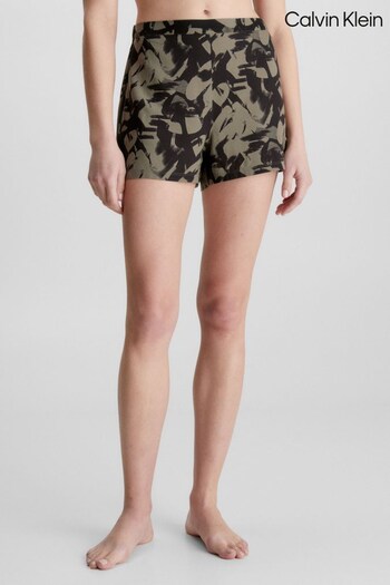 Calvin Klein Green Woven Sleep Shorts (T52456) | £38