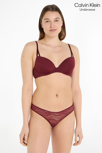 Calvin Klein Red All-Over Lace Thong (T52511) | £14