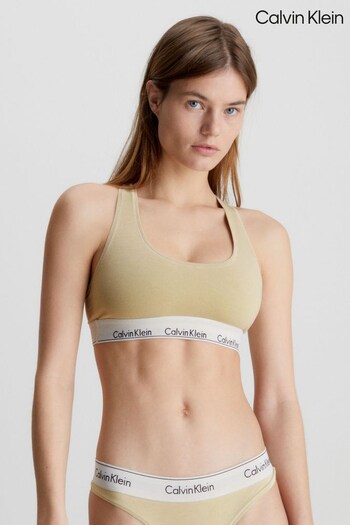 Calvin Klein Natural Unlined Bralette (T52532) | £36