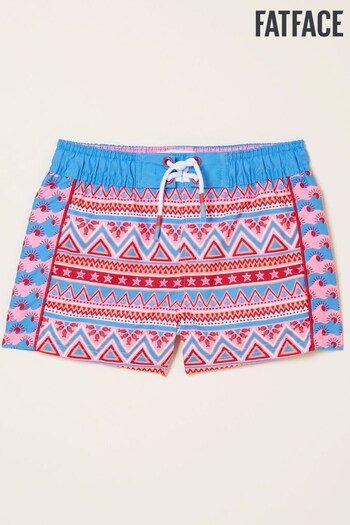 FatFace Pink Aztec Swim Shorts (T52602) | £15