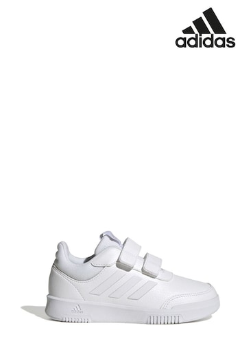 adidas White Kids Sportswear Tensaur Hook And Loop Trainers (T52760) | £28