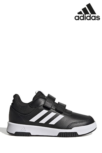 adidas Black/White Kids Sportswear Tensaur Hook And Loop Trainers (T52884) | £28