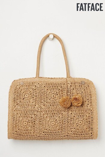 FatFace Natural Straw Bag (T53174) | £45