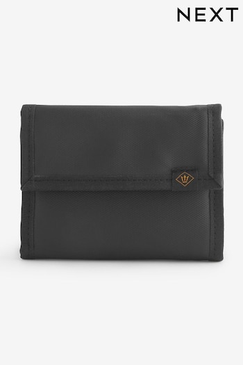 Black Touch Fastening Nylon Wallet (T53192) | £14
