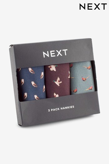 Multi Animal Print Handkerchiefs 3 Pack (T53206) | £12