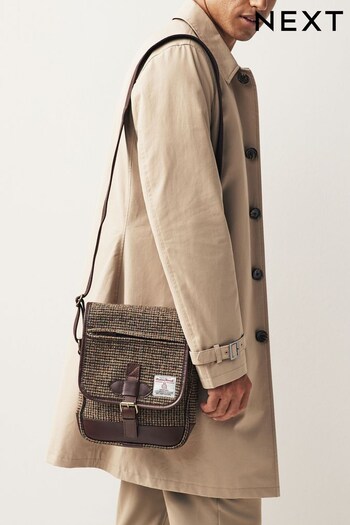 Brown Check Cross-Body Bag (T53213) | £45
