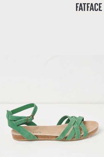 FatFace Green Beth Sandals embroidered (T53238) | £45