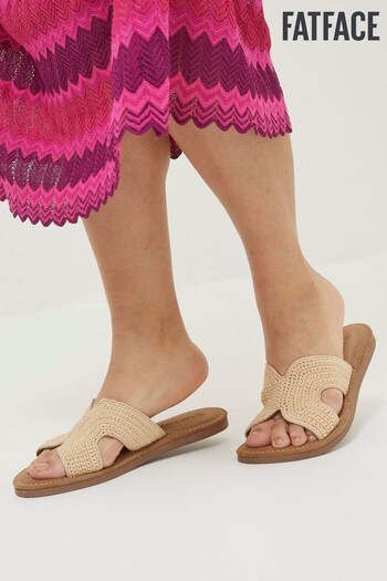 FatFace Natural Larissa Crochet Sandals (T53243) | £55
