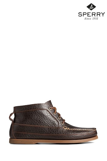 Sperry Brown Authentic Original Boat Chukka Tumbled Boots (T53291) | £130