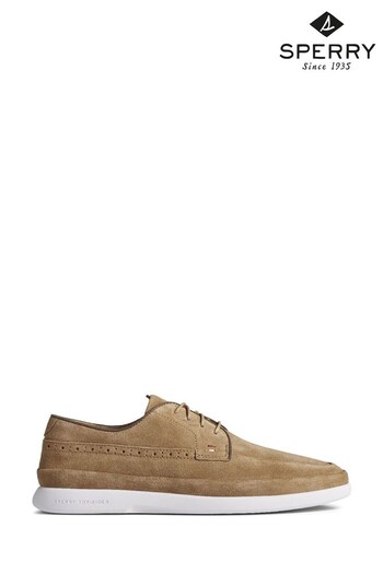 Sperry Brown Gold Cabo Plushwave Lace Shoes (T53295) | £75