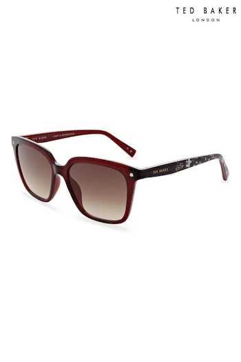 Ted Baker Classic Preppy Sunglasses for Women with Exclusive Floral Print on Temples (T53494) | £75