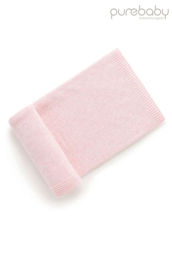 Purebaby Pink Essentials Blanket (T53604) | £28