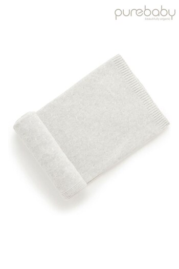 Purebaby Grey Essentials Blanket (T53605) | £28