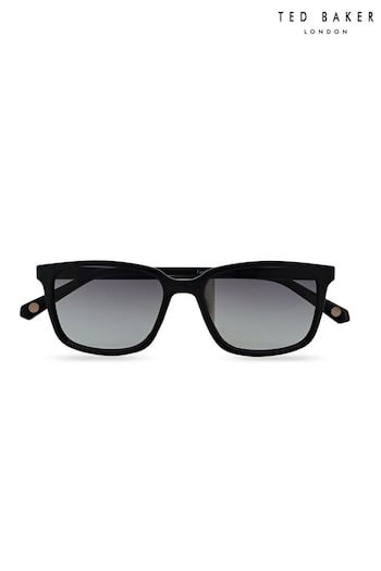 Ted Baker Black Classic Mens Sunglasses with Contrast Temples (T53610) | £75