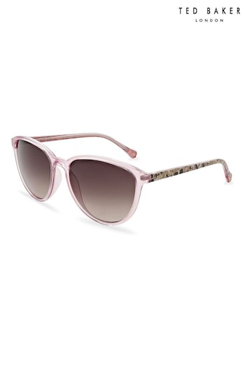Ted Baker Womens Retro Round Sunglasses with Exclusive Floral Prints (T53612) | £75