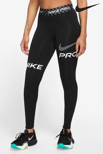 Nike Black Pro Dri-FIT Mid-Rise Leggings (T53753) | £55