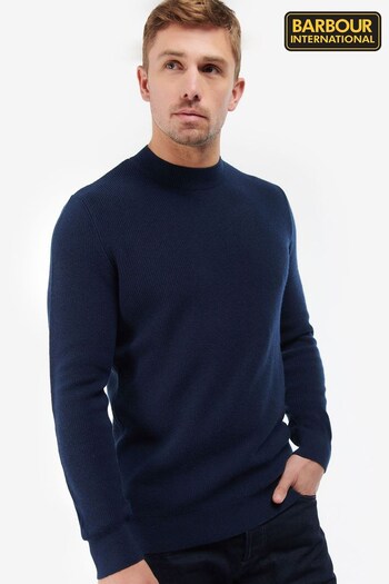 Barbour® International Blue Corser Crew Sweatshirt (T53855) | £75