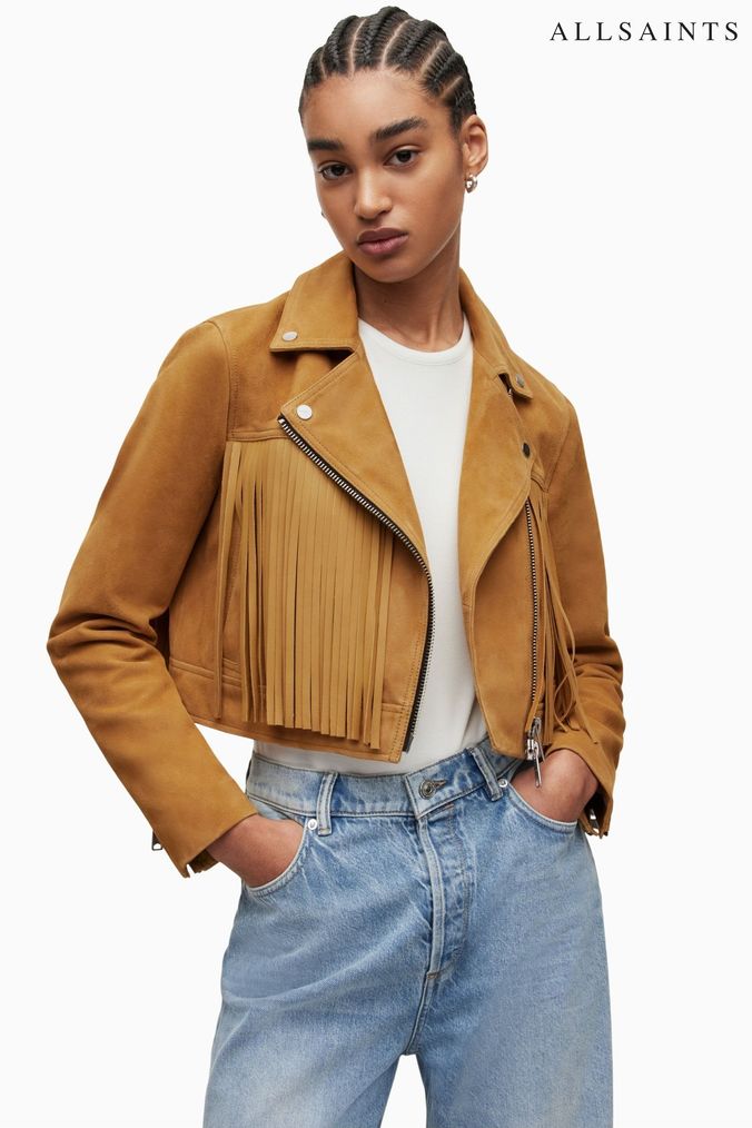 Yellow suede moto jacket new arrivals