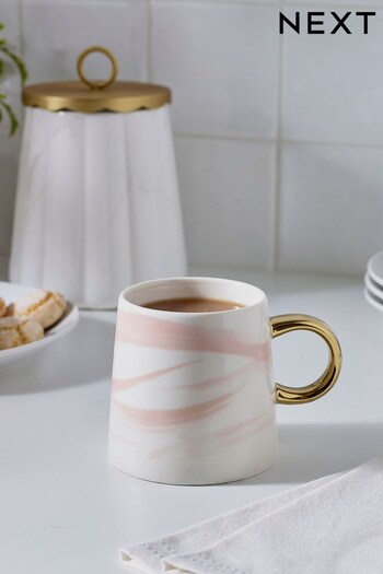 Pink Swirl Patterned Mug (T54132) | £7