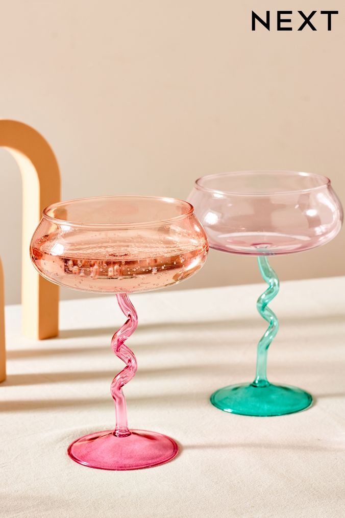 Cocktail glasses next store