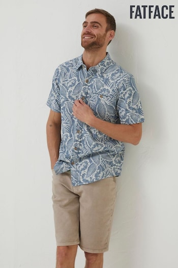 FatFace Blue Paddon Palm Print Shirt (T54271) | £46