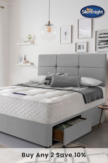 Silentnight Grey Eco Miracoil 2 Drawer Divan Bed Set (T54542) | £505 - £775