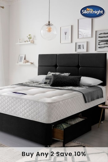 Silentnight Black Eco Miracoil 2 Drawer Divan Bed Set (T54543) | £505 - £775