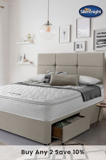 Silentnight Natural Eco 800 Pocket Pillow Top Mattress and 2 Drawer Divan Base Bed Set (T54549) | £575 - £795