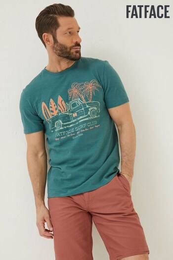 FatFace Green Surf Club T-Shirt (T54609) | £28