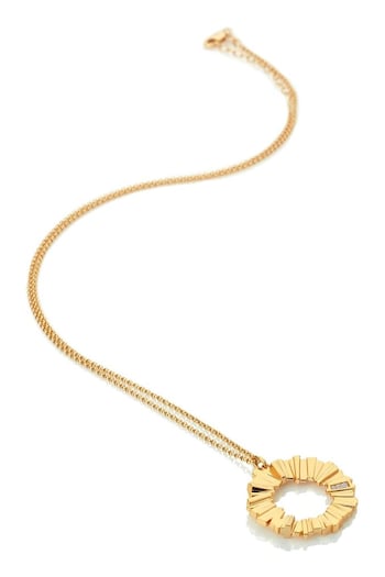 Hot Diamonds X Jac Jossa Gold Tone Believe Pendant Necklace (T54847) | £110